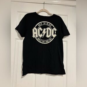 AC/DC Black Cotton Tee Vintage